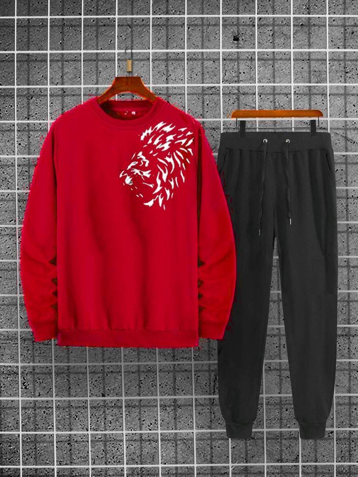 Men's Fleece Printed Hoodie