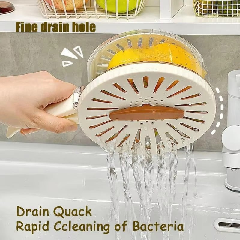 Foldable Vegetable & Fruit Cleaning Basket β 3-in-1 Drain, Wash & Storage Box