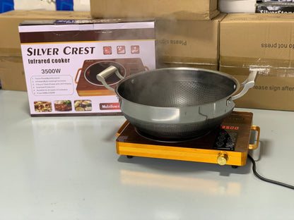 Silver Crest 3500W High Power Imported Infrared Electric Stove | Premium Glass Ceramic Induction Cooker | Multifunction Digital Hot Plate