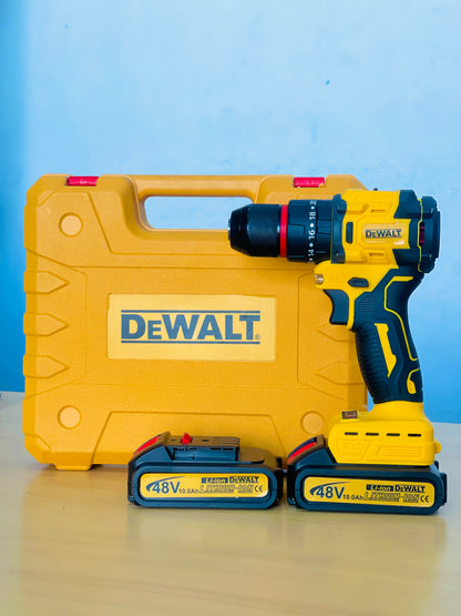 48V Variable 18-Speed Adjustment Impact Cordless Electric Drill Screw Screwdriver Machine Tool Hammer Drill Lithium Battery