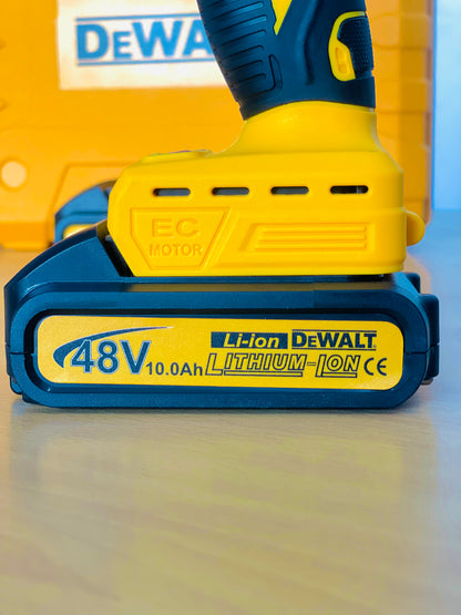 48V Variable 18-Speed Adjustment Impact Cordless Electric Drill Screw Screwdriver Machine Tool Hammer Drill Lithium Battery