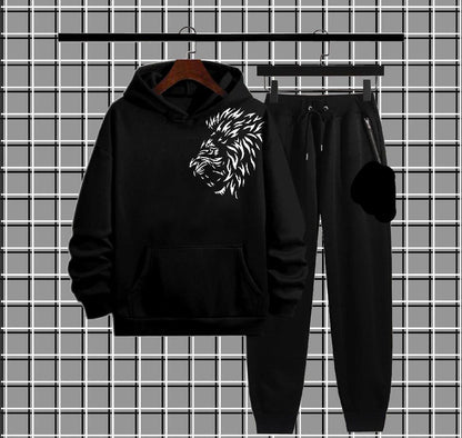 Men's Fleece Printed Hoodie
