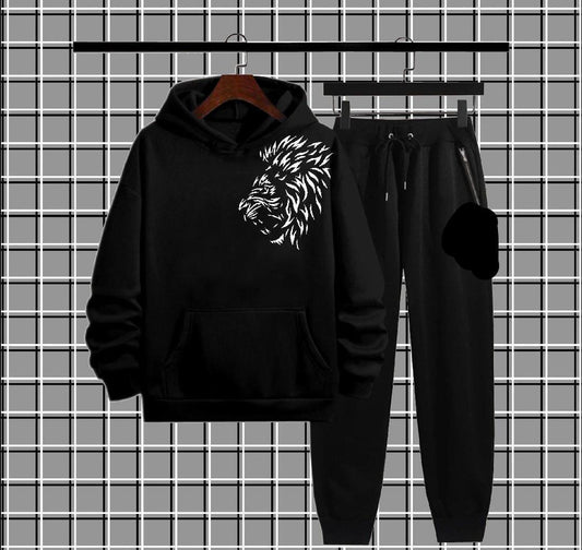 Men's Fleece Printed Hoodie