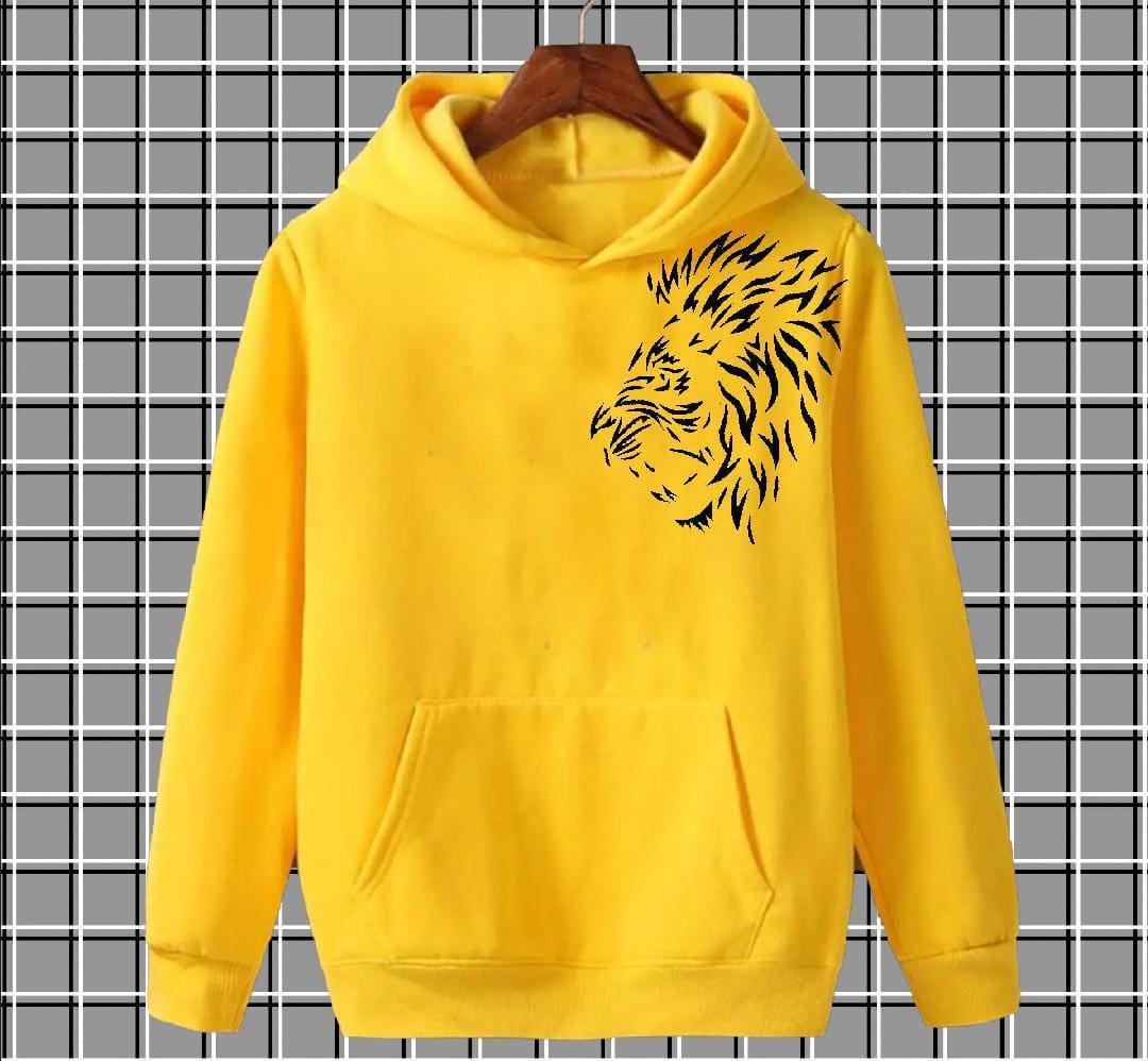 Men's Fleece Printed Hoodie