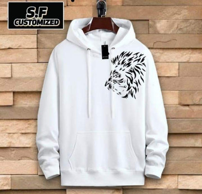 Men's Fleece Printed Hoodie